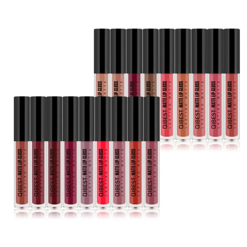 

2018 Sexy Matte Liquid Lipstick Matte Lip Gloss Hydrating Nutritious Lipstick Beauty Cosmetic 18 Colors for Selection