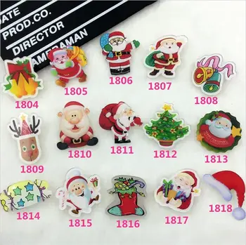 

Acrylic Badge Santa Claus costumes Badge Accessory Scarf Pin Up decoration Christmas Tree decorating XZ134