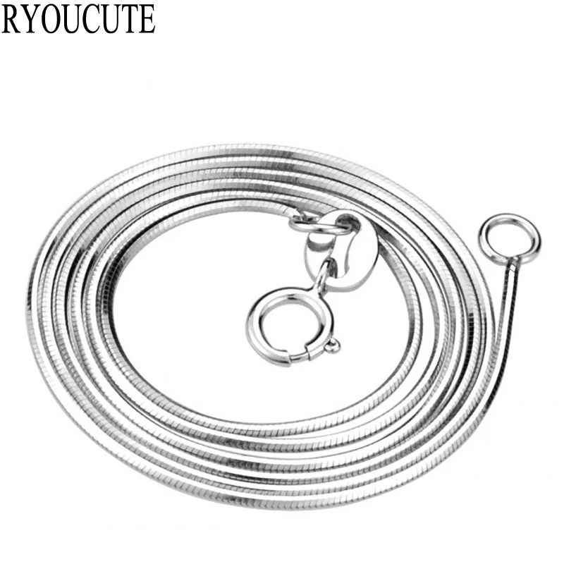 

New Arrivals 925 Sterling Silver Snake Chain Necklaces for Women Wedding Long Necklaces Statement Jewelry