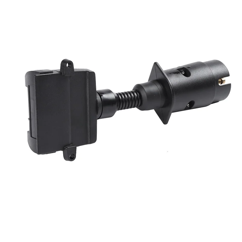 

Trailer Connectors- 7Pin Flat Trailer Socket to 7 Pin Plastic Trailer Plug 12V Plastic Adapter for Trailer