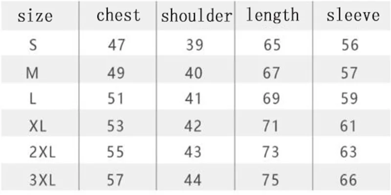 cloth size