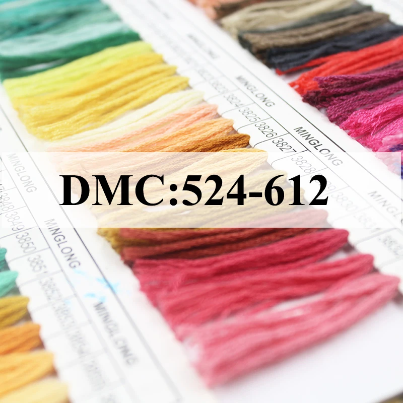 Снеговик, рукоделие вышивка 1,2 м разноцветная опция DMC524-621 10 шт./партия вышивка крестиком хлопковое шитье, моток пряжи вышивка нить