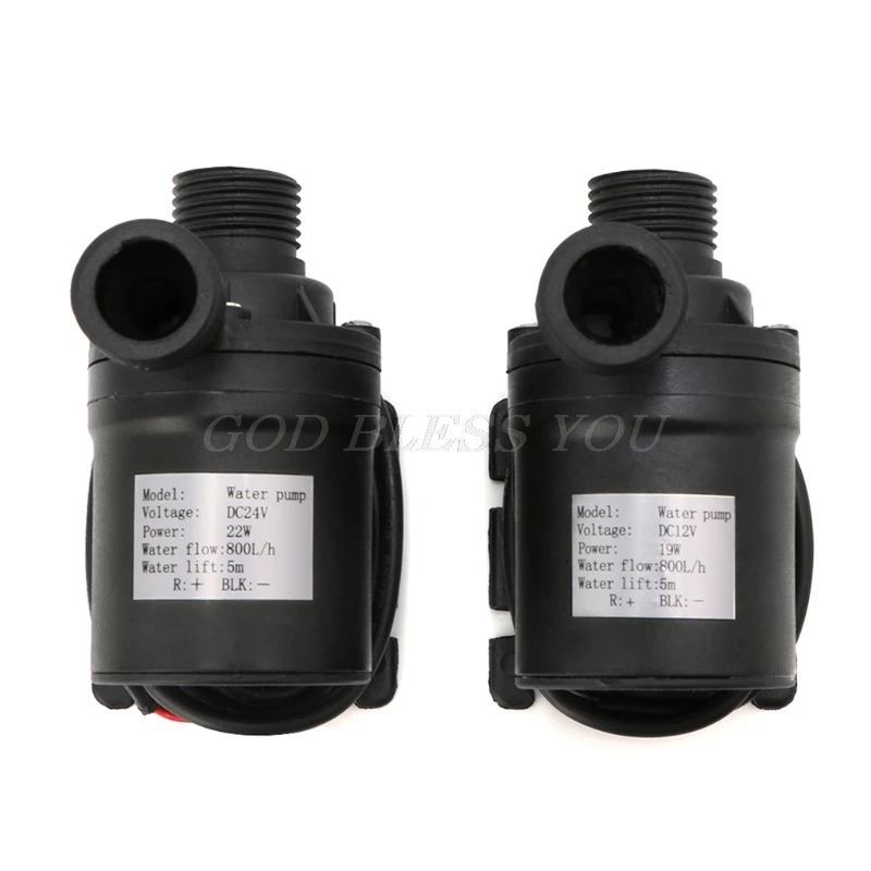 water pump aquarium water pump fish tank pump 800L/H 5m DC 12V 24V solar brushless motor water circulation water pump submersibles pumps