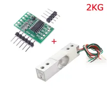Aihasd Digital Load Cell Weight Sensor 2KG Portable Electronic Kitchen Scale + HX711 Weighing Sensors Ad Module for Arduino