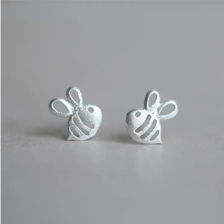 

ZTUNG XSC39 women fine jewelry,lovely little white rabbit earring,925 silver stud for your lover