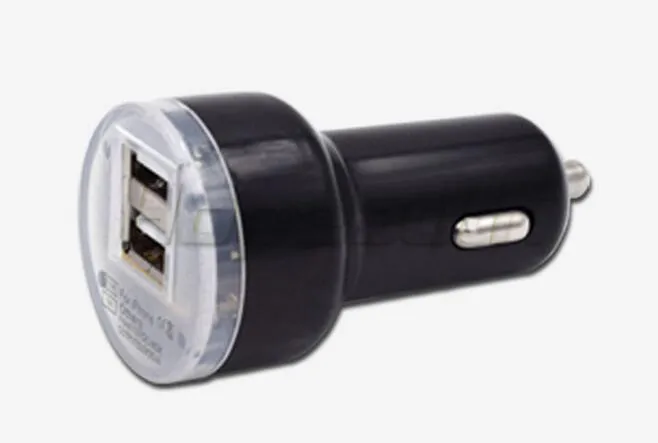100 шт хорошее качество микро авто Универсальный 2.1A двойной 2 порта USB Автомобильное зарядное устройство для iPhone iPad samsung Galaxy Note Мини Автомобильное зарядное устройство