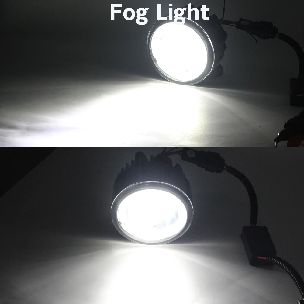  Cawanerl For Nissan Qashqai J11 J11_ Closed Off-Road Vehicle 2013- Car LED Lamp Fog Light Angel Eye - 32889258122