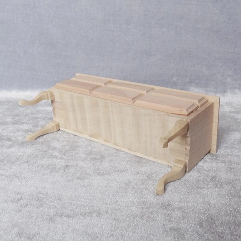 Wood Color Miniature 6 Drawers Table Furniture 1/12 Dollhouse Living Room Garden Decor Dolls House Accessories