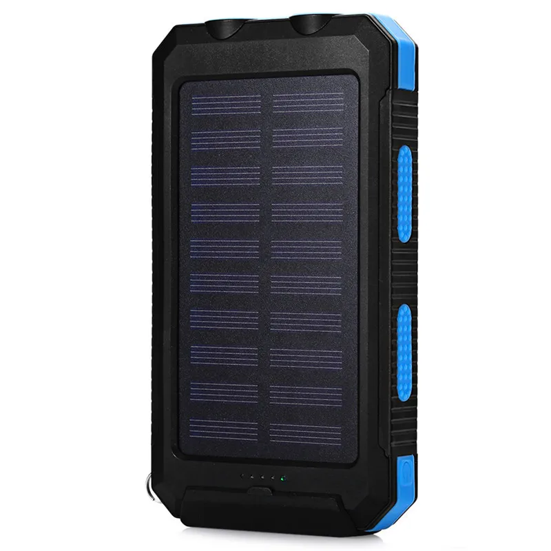 20000mAh Portable Dual LED Light Solar Power bank For Xiaomi Waterproof External Battery Charger Powerbank For iPhone Samsung