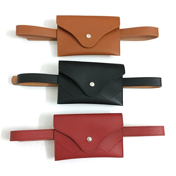 women bag fashion leather phone waist bags small belt handbag (16)