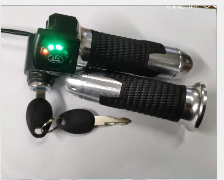 

24v36v48v battery level/power indicator & twist throttle with lock&display electric scooter tricycle bicycle MTB ATV diy parts
