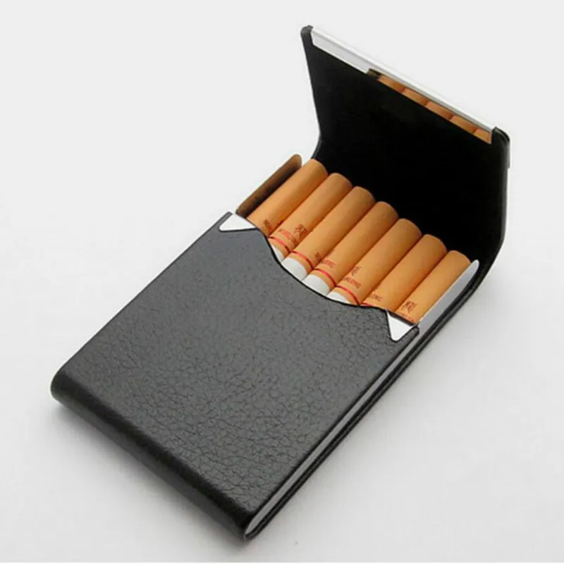 dibujo de alambre de niquelado caja de cigarrillos de almacenamiento para 20 cigarrillos titular caja de cigarrillo caja de cigarrillo caja de cigarrillo Y6 Caja de cigarrillo de acero inoxidable 