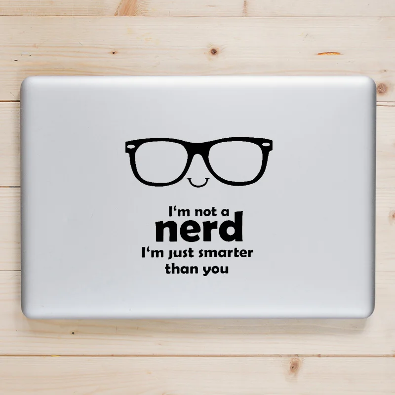 I am not a Nerd Funny Laptop Sticker for font b Apple b font font