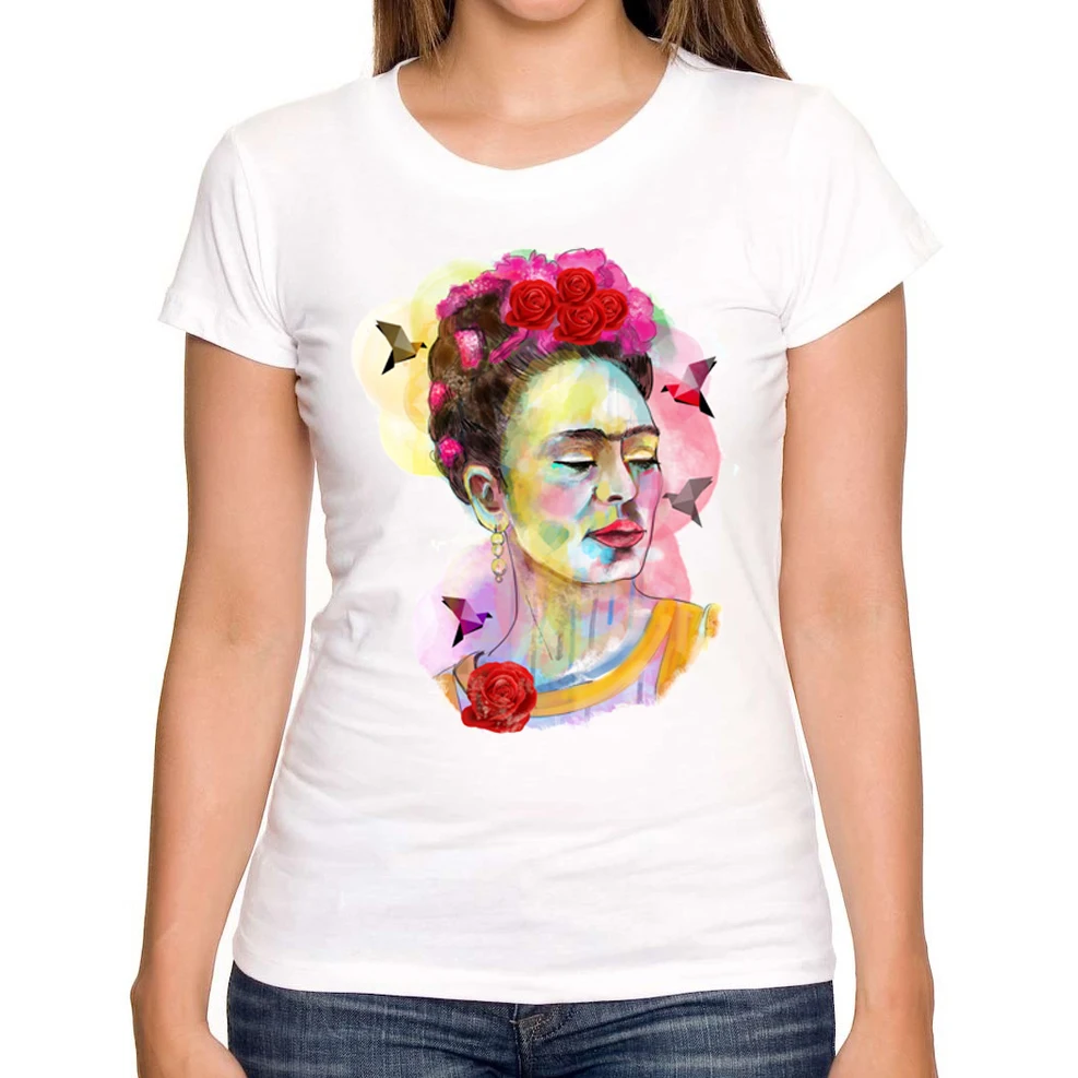 2018 New Arrival Fashion Frida in Love women print t shirt funny Frida ...