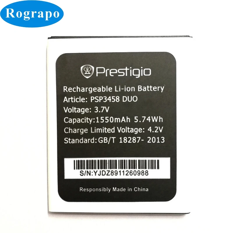 Оригинальный сменный аккумулятор PSP3458 PSP3468 PSP3459 1550 мАч для Prestigio Wize O3 PAP 3458 3468 3459 DUO