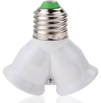 

Screw E27 LED Base Light Lamp Bulb Socket 1 to 2 Splitter Adapter Converter HOT