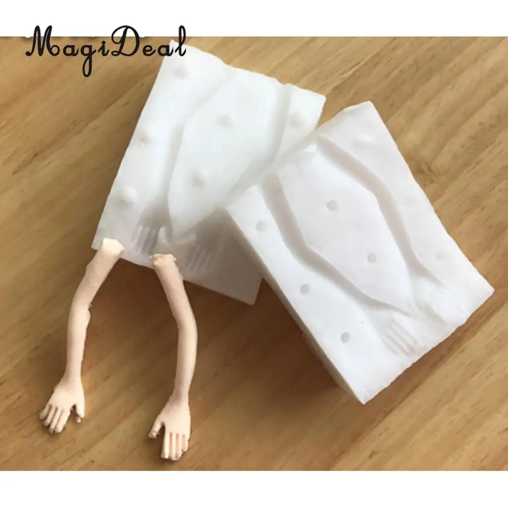 3 Sets Dolls Human Body Model Silicone Mold Polymer Clay Molds Handmade Craft Mold Fondant Cake Decorating Mould Baking Tools