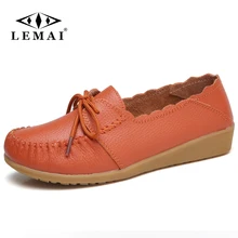 Женские туфли-лодочки Пояса из натуральной кожи мать Обувь женские мокасины мягкая женская обувь для отдыха обувь для вождения плоские# xd1502