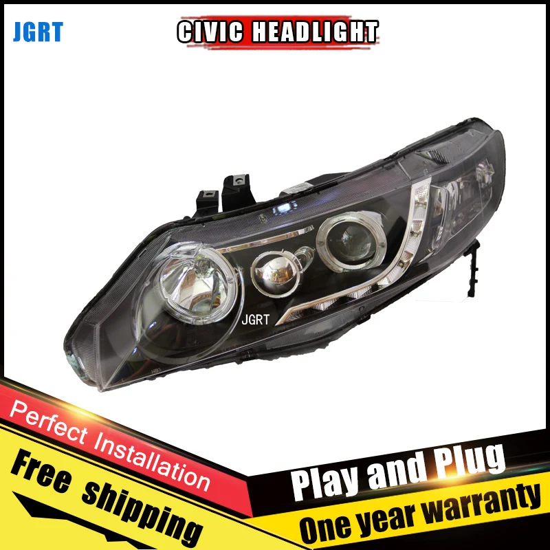 2PCS Car Style LED headlights for Honda Civic 2007 2011 for Civic head lamp LED DRL Lens Double 2PCS Car Style LED headlights for Honda Civic 2007 2011 for Civic head lamp LED DRL Lens Double