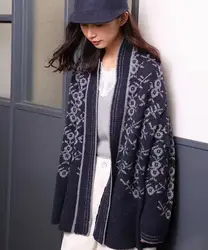Осень Зима для женщин Повседневное свободные плюс размеры японский стиль винтаж Мори обувь для девочек жаккардовые свитеры