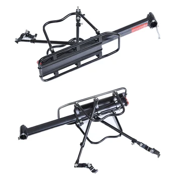 

50KG Black Aluminum Alloy Road MTB Bike Bicycle Rack Cargo Luggage Rear Carrier Shelf Outdoor Sports Cycling Racks Supplies