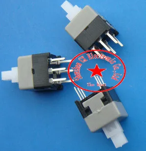 

1000PCS 8.5X8.5mm 6Pin Push Tactile Power Micro Switch no-Self lock On/Off button Latching switch