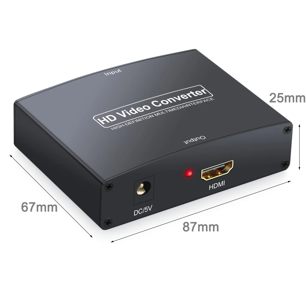  ESYNiC VGA RCA AL Convertitore di HDMI PC PER HDTV PC A TV Del Computer Portatile PER TV 1080 P Gra