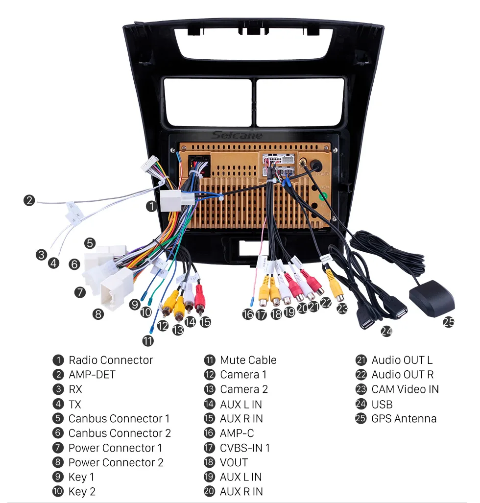 Perfect Seicane 2din Android 8.1 Car Radio Multimedia Video Player Navigation GPS For Toyota Avanza 2010 2011 2012 2013 2014 2015 2016 18