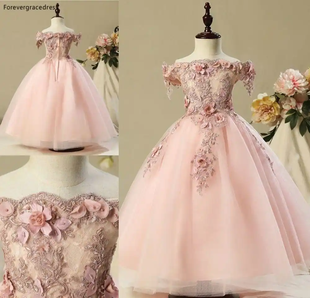 Blush Pink Lovely Cute Flower Girls Dresses 2019 Vintage Princess Daughter Toddler Pretty Kids Children Pageant Gowns Flower Girl Dresses Aliexpress