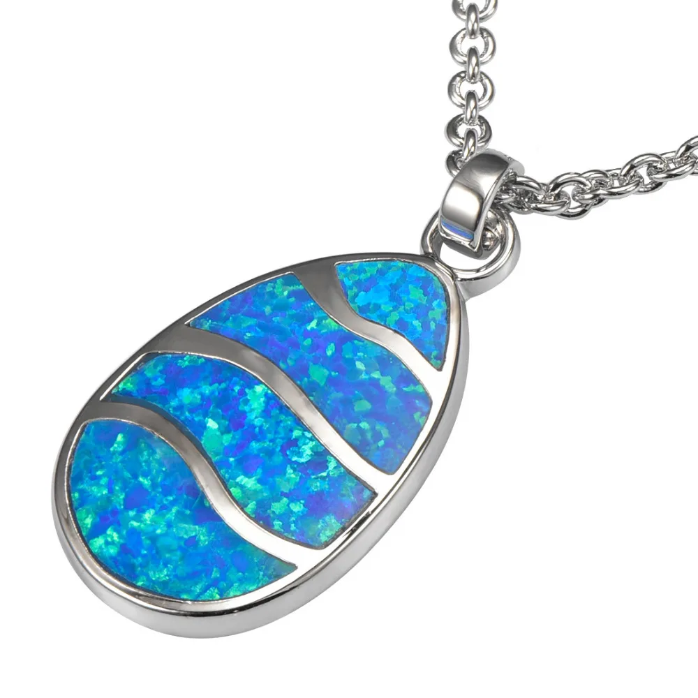 

Blue Fire Opal 925 Sterling Silver Beautiful Attractive Jewelry Pendant P207