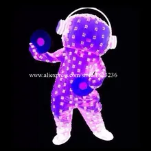 Full Colors Led Flashing Luminous Light Up Costume Clothing Light Up David Guetta Led Robot Suits