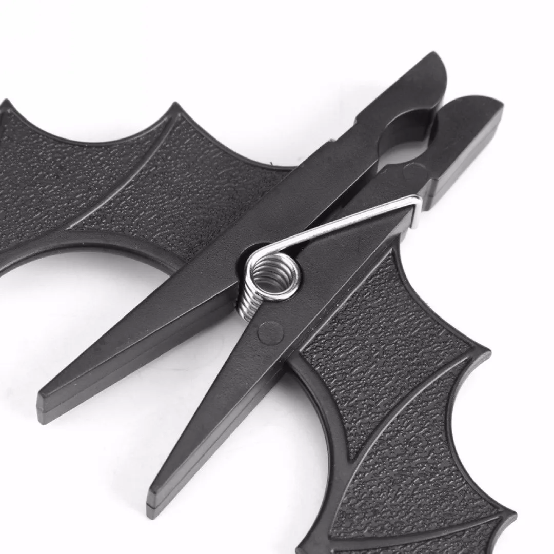 2pcs/pack Plastic Bat Clothes Pegs Clothespin Laundry Hangers Photo Paper Memo Note Clip Clamp for Home Decor