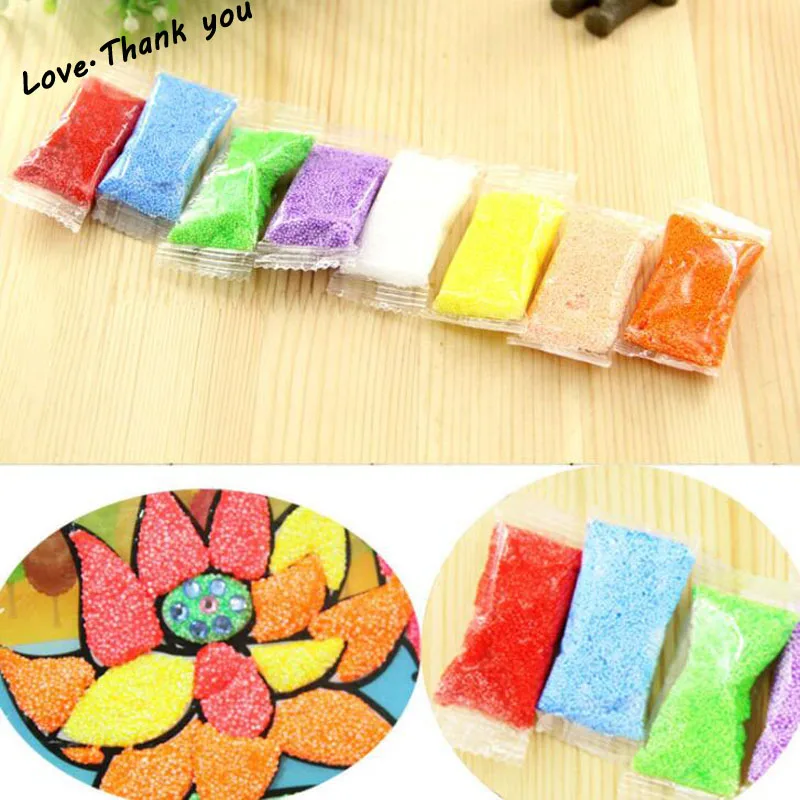 8PCS Education Toys Snow Mud Fluffy Colorful Slime Putty Scented Stress Relief No Borax Kid Toy Clay toy Wholesale Toy Gift