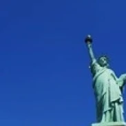 Low angle view of Statue of Liberty  New York City  New York State  USA Poster Print (36 x 12)