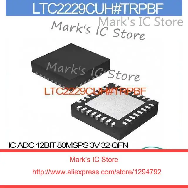 

LTC2229CUH#TRPBF IC ADC 12BIT 80MSPS 3V 32-QFN LTC2229CUH 2229 LTC2229 LTC2229C LTC2229CU 2229C