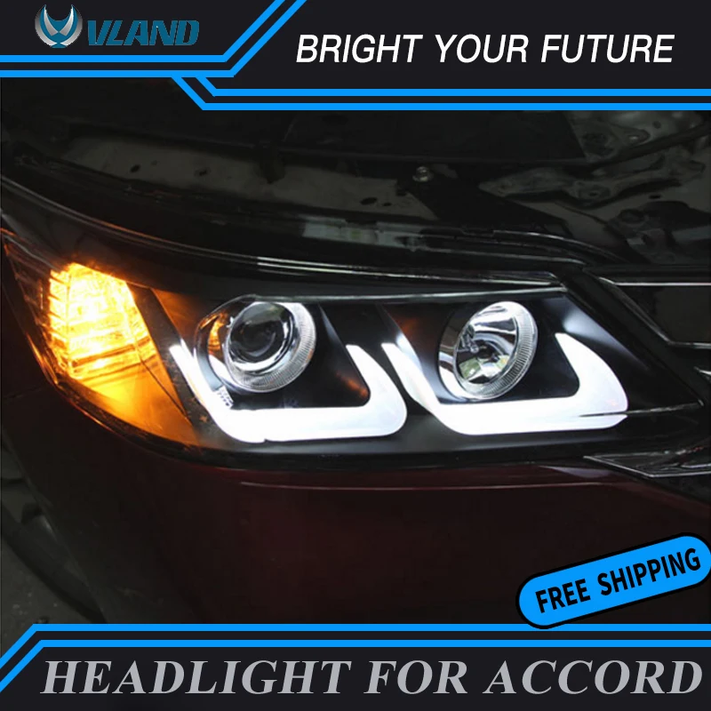 Car Head Lamp for Honda Accord 2013 2014 2015 2016 LED Headlight Auto