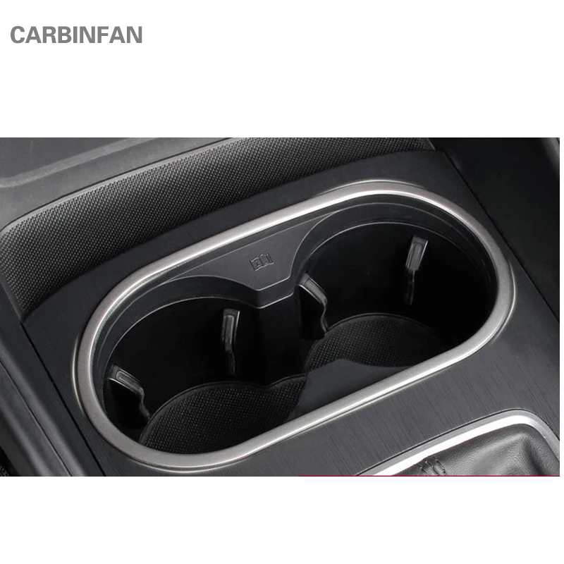 Stainless Water cup holder panel decorative box For Toyota highlander 2015-2018