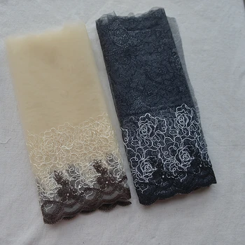 

218 hot sale Net yarn embroidery lace Lace accessories cloth Art lace material 26 cm G319