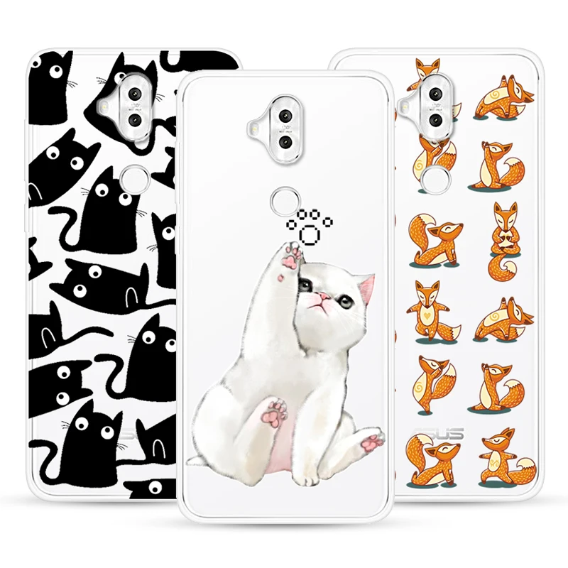 Cartoon Case For Asus ZenFone Live L1 ZA550KL Pattern Plainting Soft Silicone Fundas Phone Zenfone 5 Lite ZC600KL |