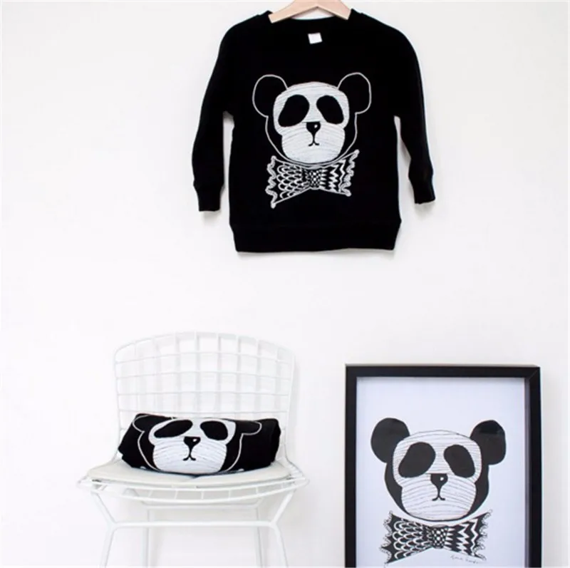 7For Boys Girls Sweater T-Shirts Clothes Autumn Winter New Panda Bear Printing Tops Kids Sweatershirt Tees Clothing Full Sleeve 05