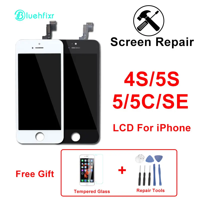 OEM Tianma дисплей на айфон 5S ЖК-дисплей Сенсорный экран Ассамблеи 5 5C SE 5s 4S ЖК |
