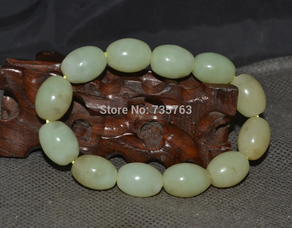 

xiuli 00585 Royal Chinese Nephrite Hetian Jade Bead Bracelet For man