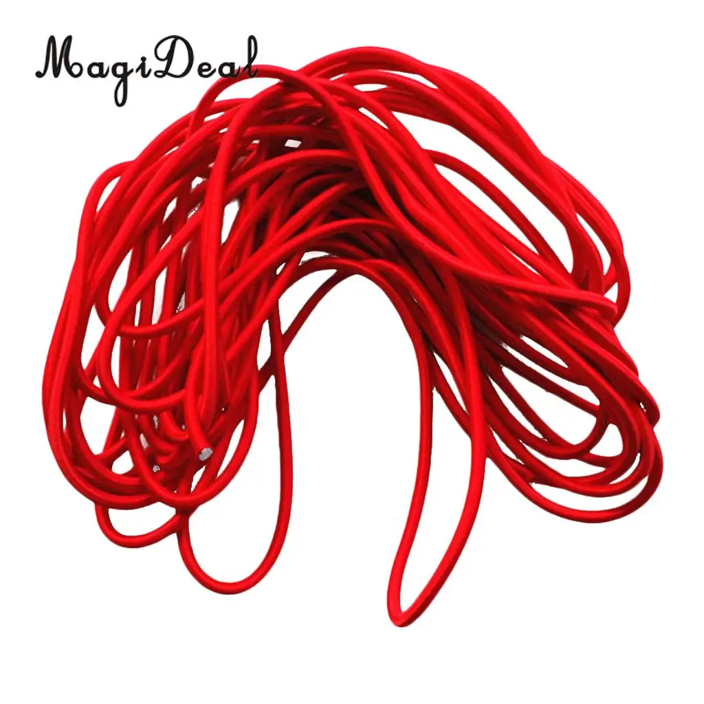 MagiDeal 5mm Marine Grade Strong Flexible Elastic Rubber Bungee Rope Shock Cord Tie Down Boat Caravan Trailer Tarp DIY UV Stable