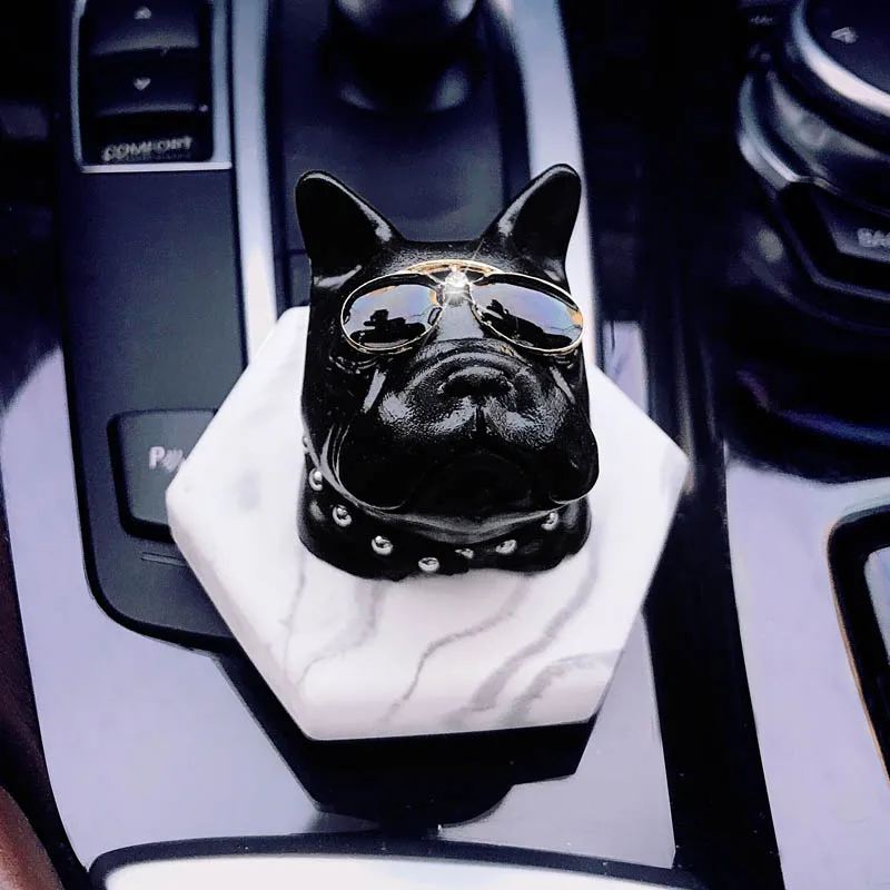 Cute-Car-Accessories-Animal-Ornaments-French-bulldog-For-Car-Decoration-Air-Freshener-Solid-Perfume-Car-styling-5