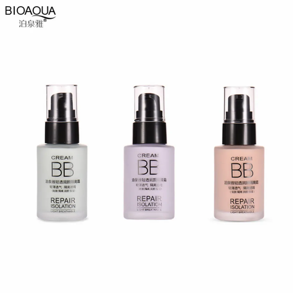 

BIOAQUA Brand Waterproof Face Base Makeup Liquid BB Cream Foundation Whitening Moisturizing Oil-control Cosmetics Concealer