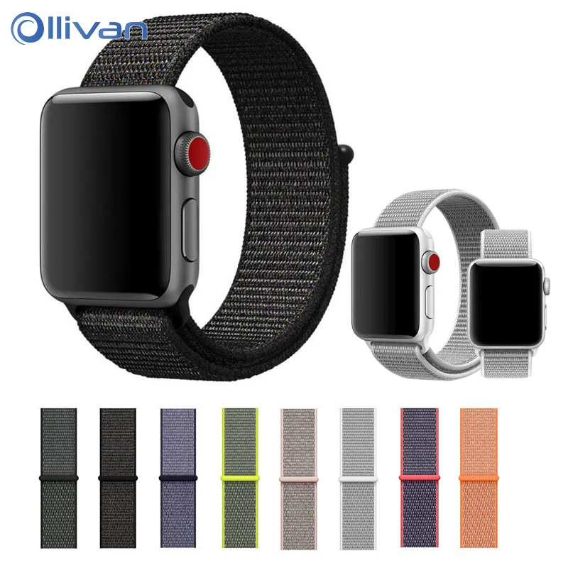 Ollivan Smart Watch Strap For Apple Watch 1 2 3 Closure Clasp Nylon
