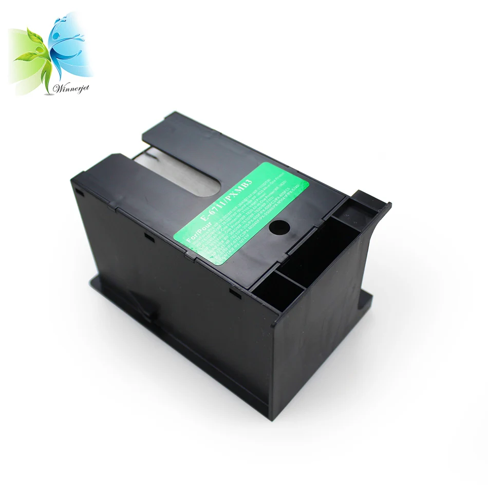 

2pcs For Epson T6711 Waste Ink Tank Used For Epson WorkForce WF-3540 WF-3620 WF-3640 Printer Maintenance Tank/Box