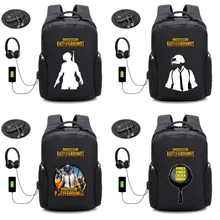 Игровой PUBG плеер unknown's battlegrounds рюкзак usb зарядка Студенческая книжная сумка подростковый ноутбук Противоугонный Рюкзак 16 стиль
