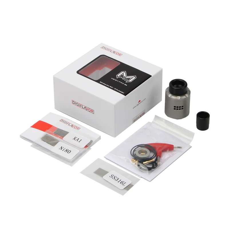 Digiflavor Mesh Pro RDA Atomizer Postless Clamp Deck Supports Mesh Wire Coils Fits Electronic Cigarette Aegis MOD Vape 04