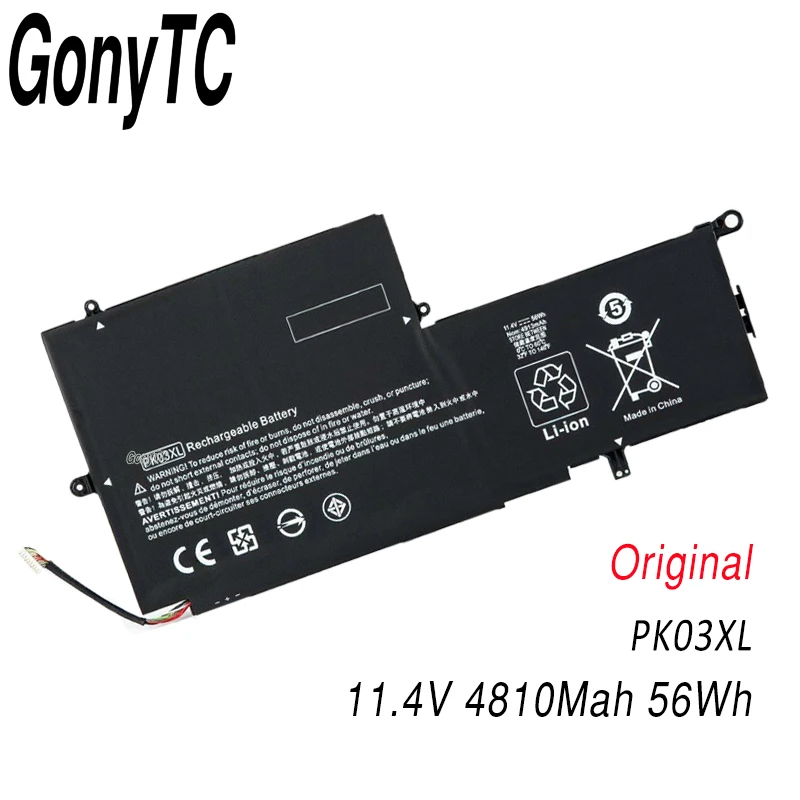 Оригинальный новый аккумулятор GONYTC PK03XL для HP Spectre Pro X360 13 HSTNN-DB6S 6789116-005 11 4 в 56WH 4810